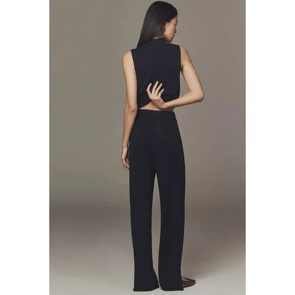 Maeve Pull-On Sweater Pants NAVYKnit XL